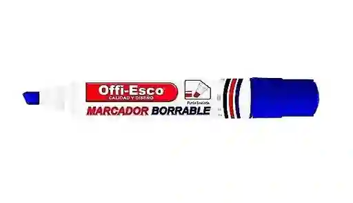 Marcador Borrable Azul Offi Esco Oe-510