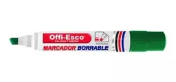 Marcador Borrable Verde Offi Esco Oe-510