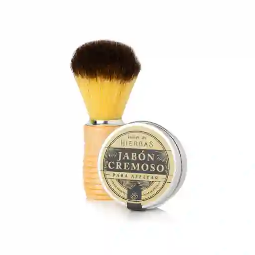 Kit Jabón Para Afeitar Y Brocha Para Hombre