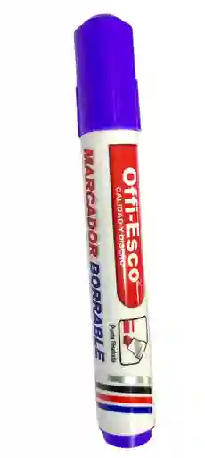 Marcador Borrable Morado Offi Esco Oe-510