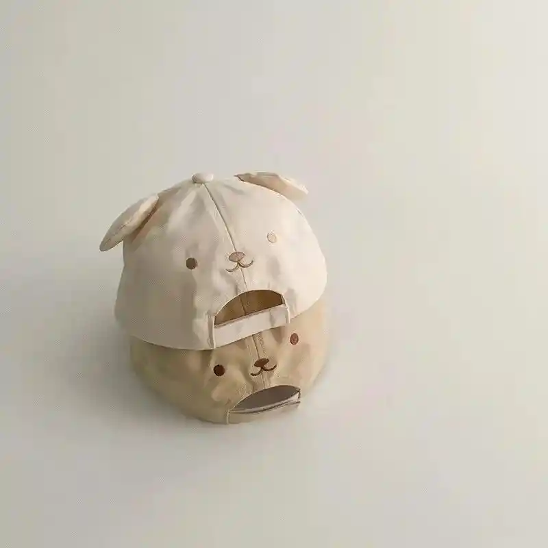 Gorra Sombrero De Sol Para Bebes Y Niños Osito Sol Playa Negro