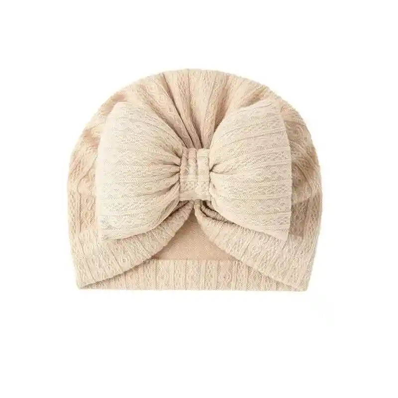 Turbante Para Bebes Y Niñas Gorro Gorrito Beige