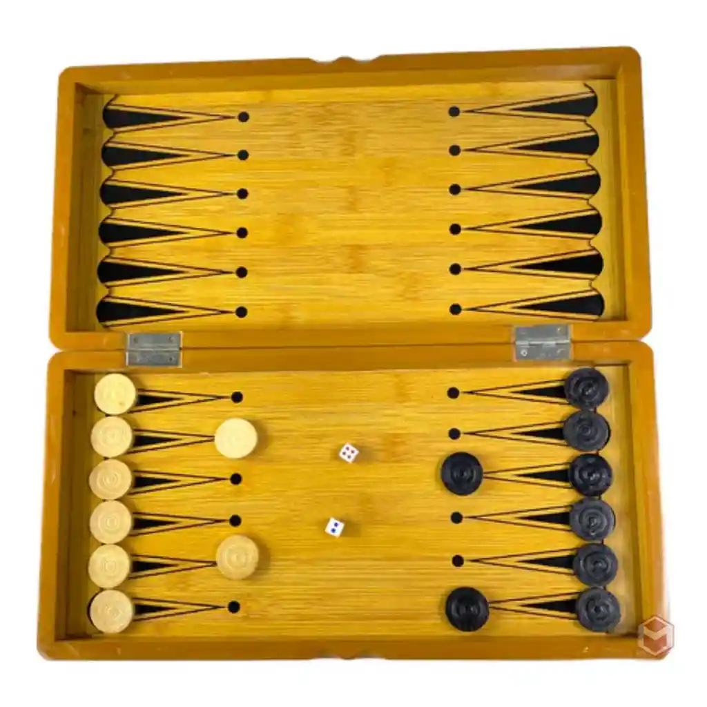 Ajedrez Juego De Mesa 3 En 1 Familiar Damas Backgammon 380mm