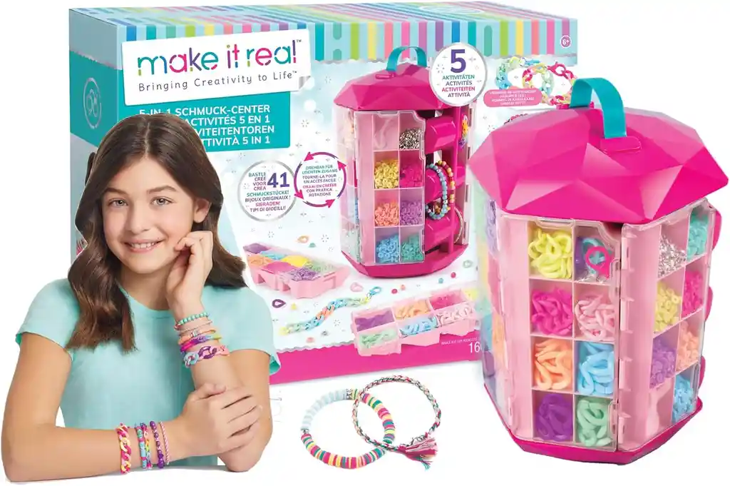 Set Torre Pulseras 5 En 1 Creatividad Sin Límites Niñas