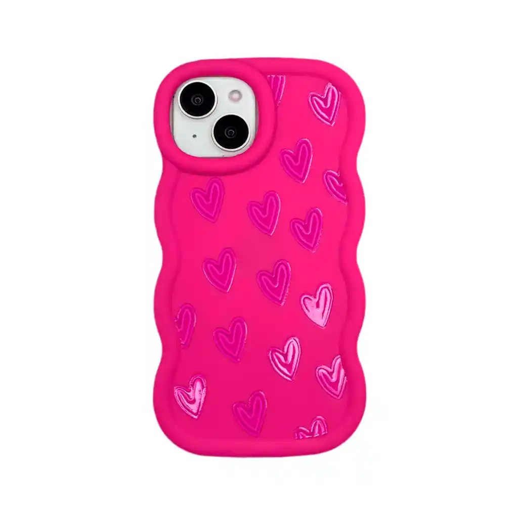 Estuche Iphone 13 Ondas Pink