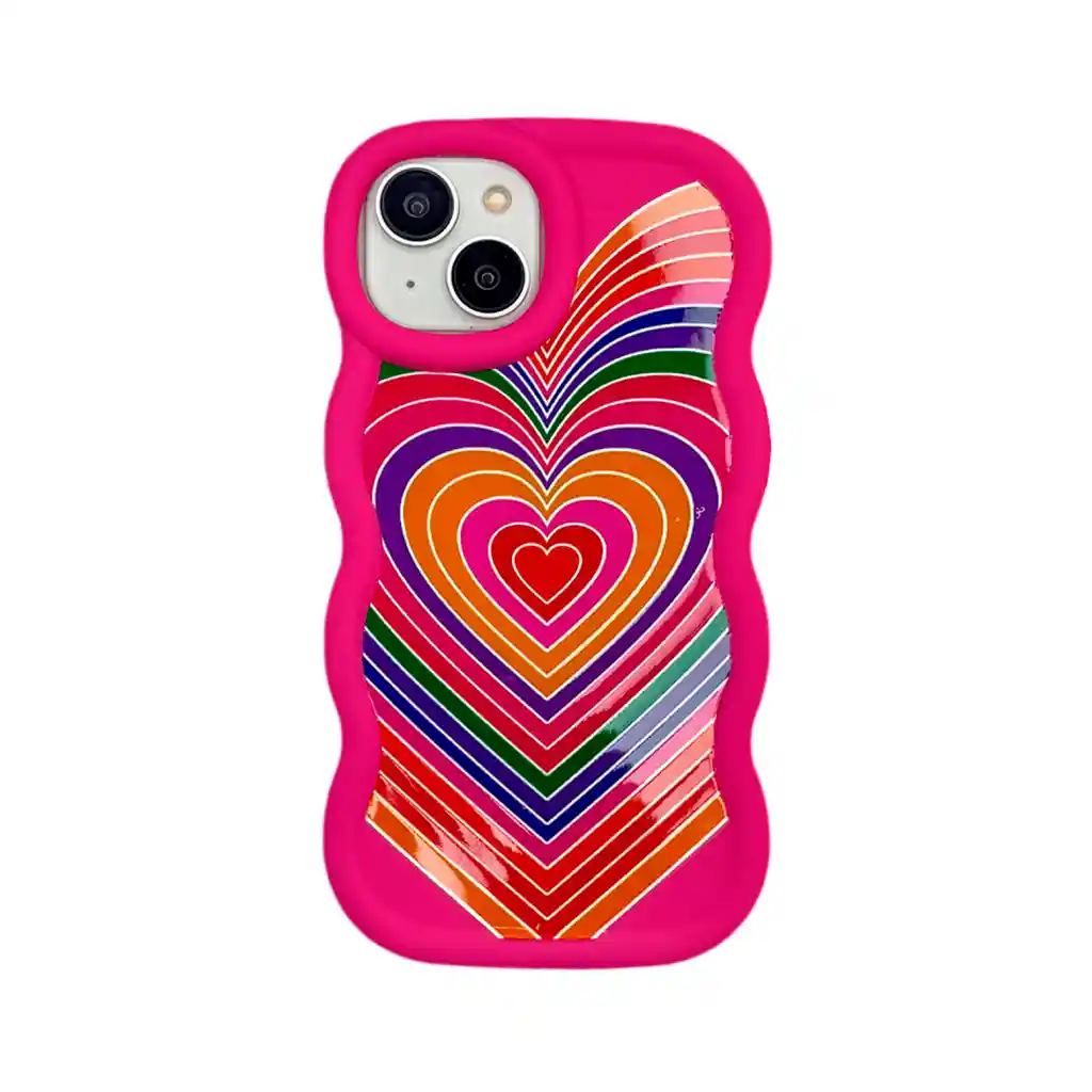Estuche Realme C55 Ondas Corazon