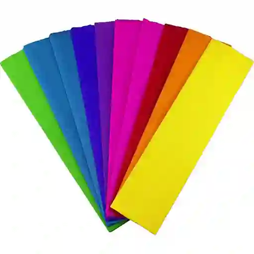 Papel Crepe X10 Colores Surtidos