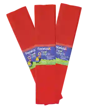 Papel Crepe X10 Color Rojo