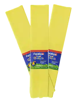 Papel Crepe X10 Color Amarillo