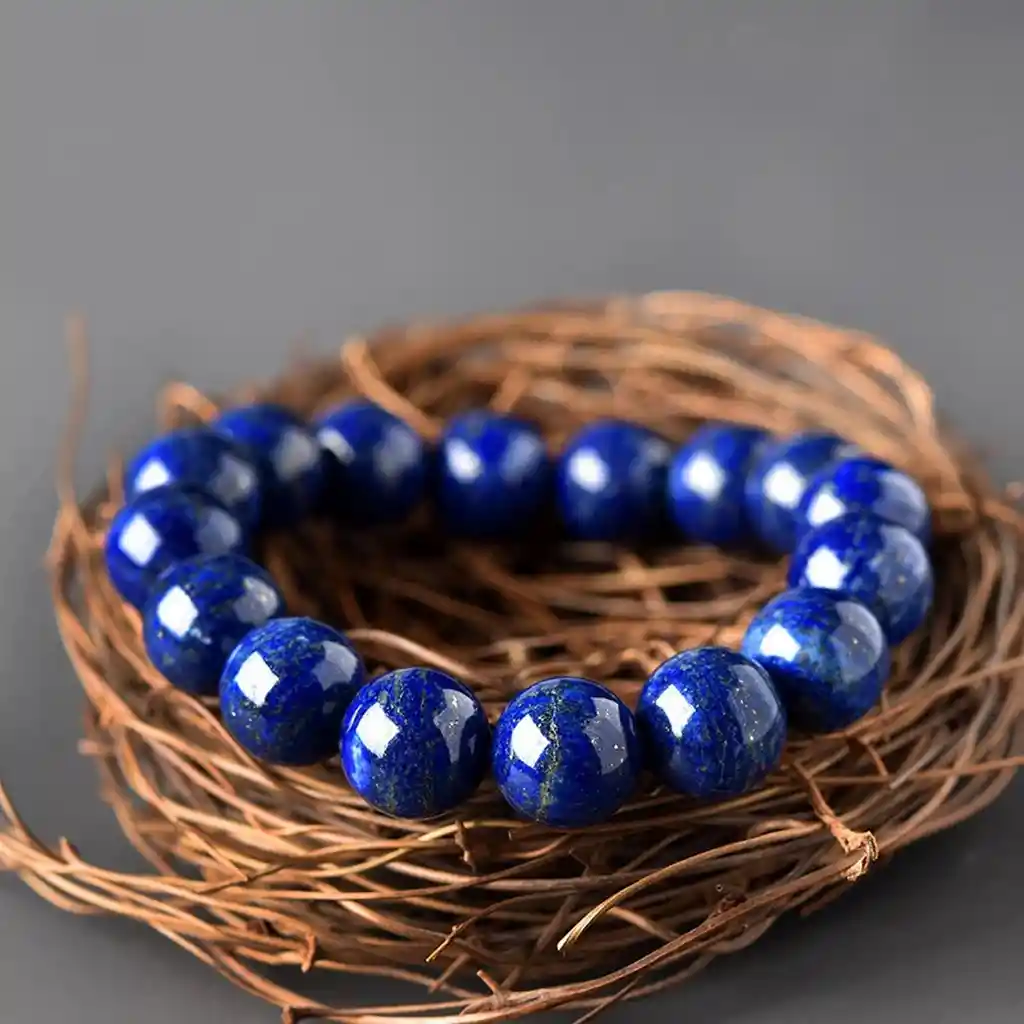 Pulsera Cuarzo Lapislazuli #10 + Estuche