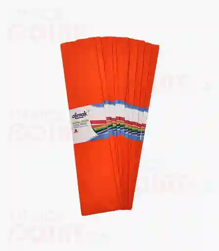 Papel Crepe X10 Color Naranja