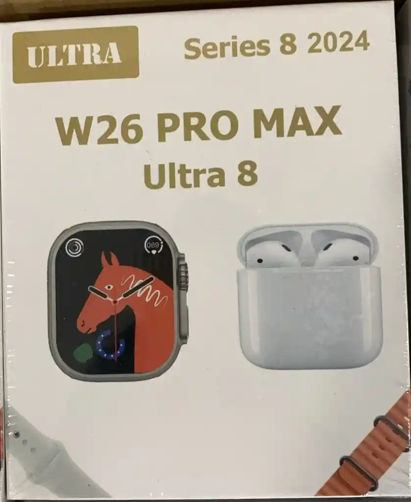 Reloj Smartwatch + Audifonos Inalambricos W26pro Max