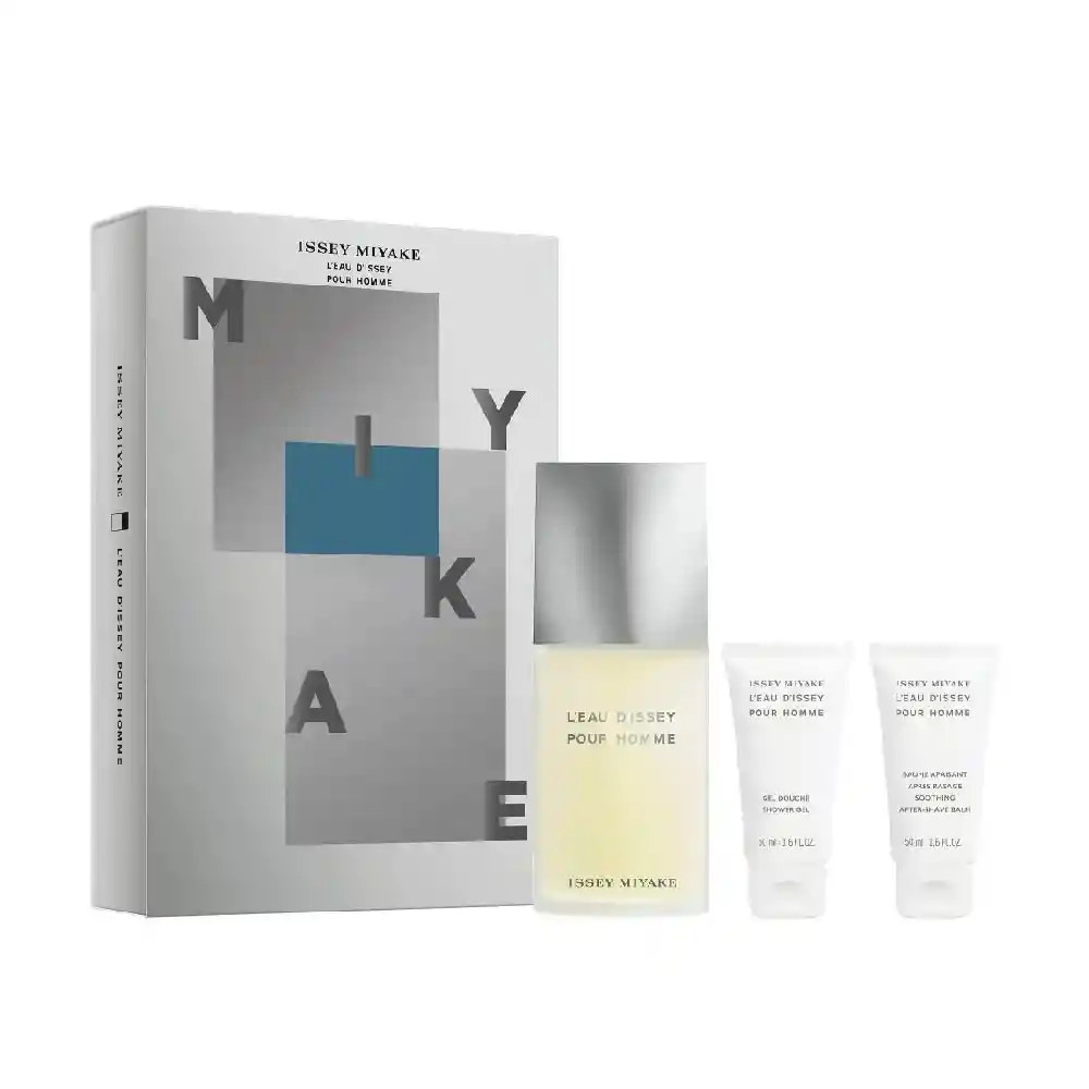 Set De Hombre Issey Miyake L'eau D'issey Edt Pour Homme 125 + Gel 50ml + After Shower  50ml