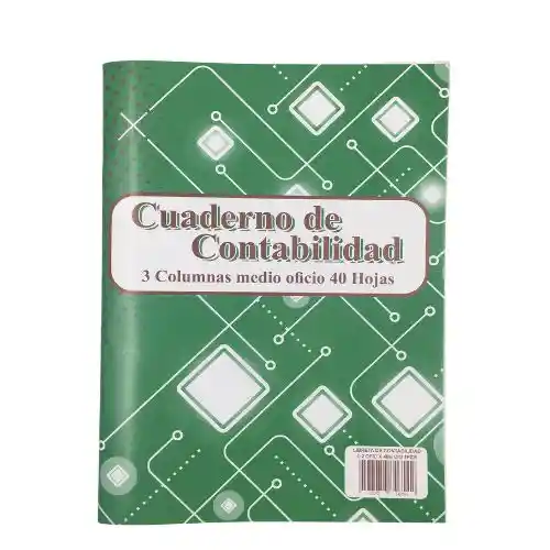 Cuaderno De Contabilidad 1/2 Oficio