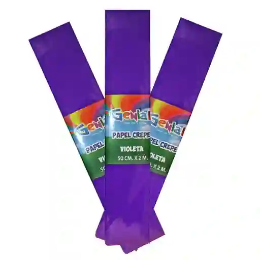 Papel Crepe X10 Color Morado