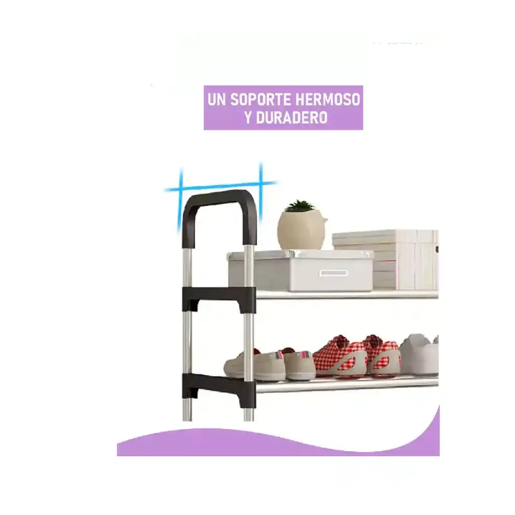 Organizador Zapatero Metálico 6 Niveles Shoe Rack