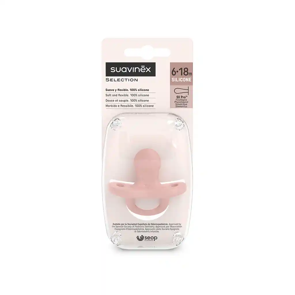 Suavinex Chupo Fisiologico 6/18m Rosa