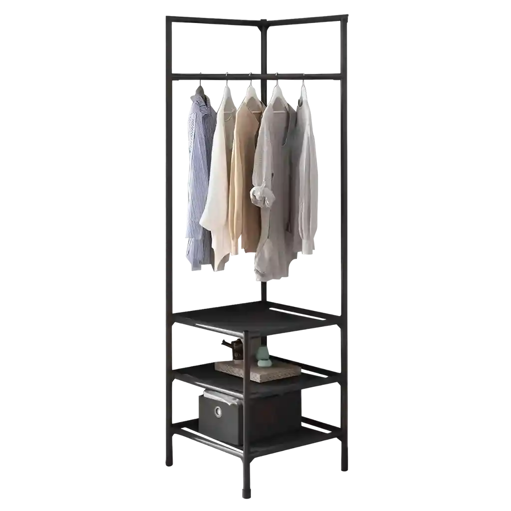 Perchero Organizador De Ropa Mueble Esquinero Armable