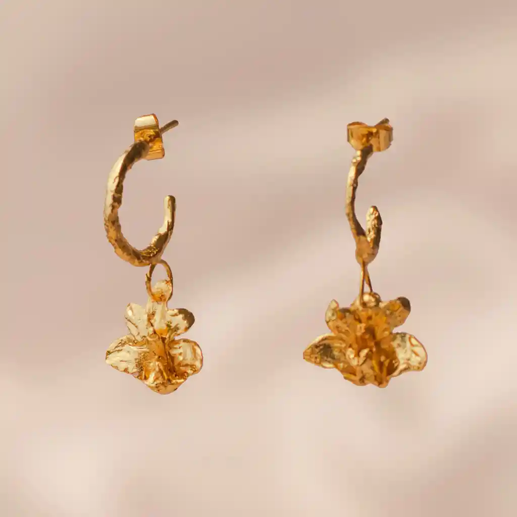 Aretes Candonga Orquidea Maxilaria