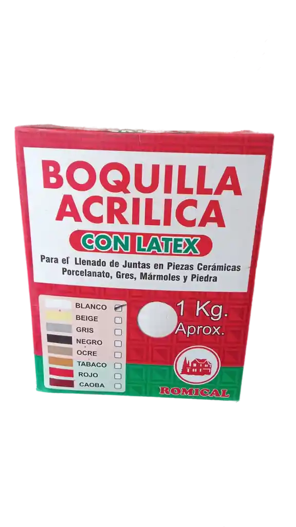 Boquilla Acrílica Blanca X 1kg