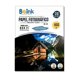 Papel Fotografico 160 G/m X20 Hojas A4