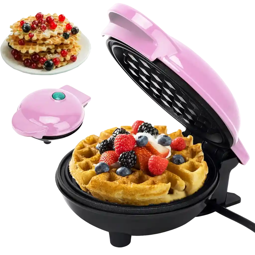 Maquina Mini Waflera Waffles Electrica 350w 110v