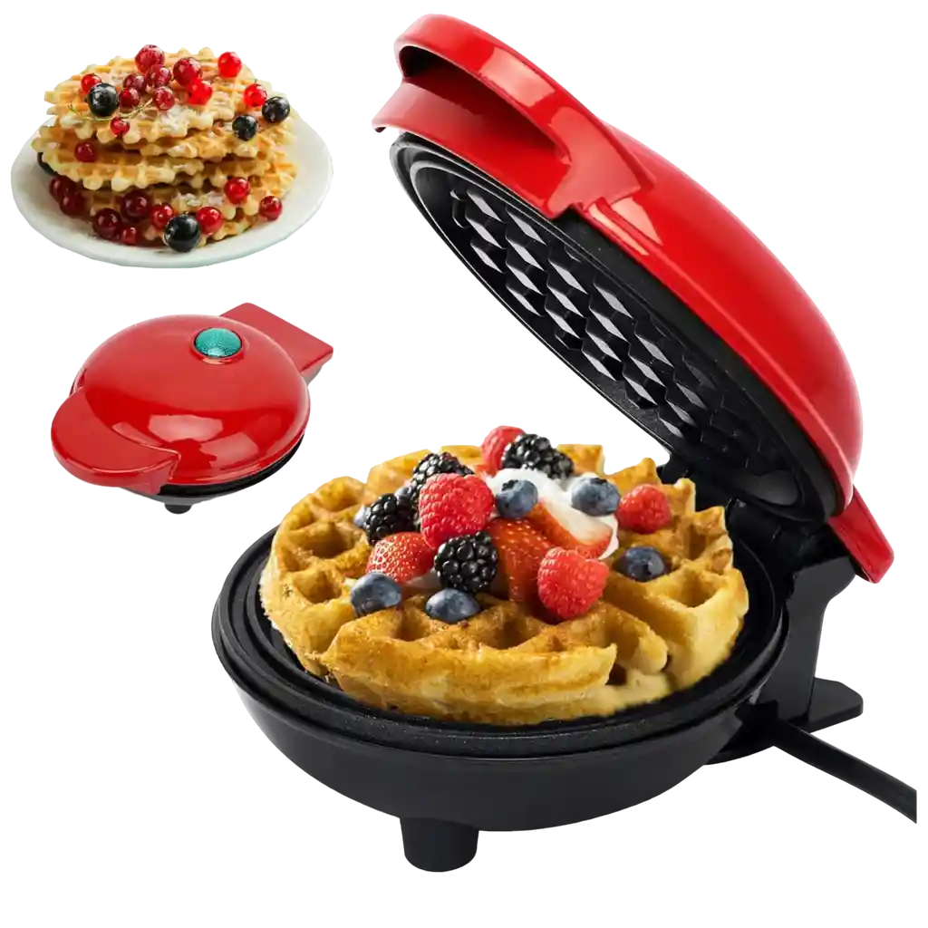 Maquina Mini Waflera Waffles Electrica 350w 110v