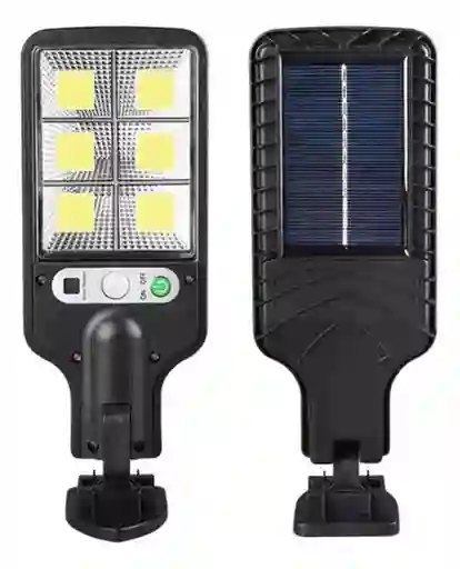 Lampara Panel Solar Exteriores Led Y Sensor Fachadas Jx-616b