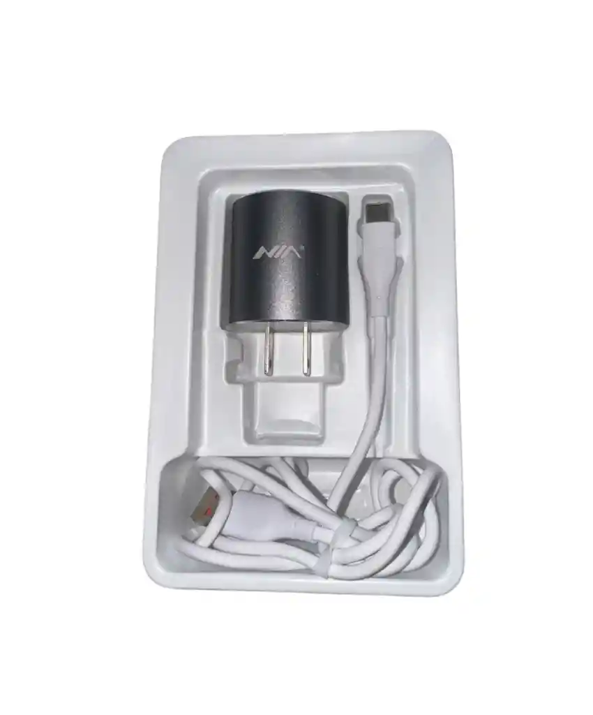 Cargador De Celular Tipo C Carga Rapida Marca Nia Original Quick Charge Ref:207