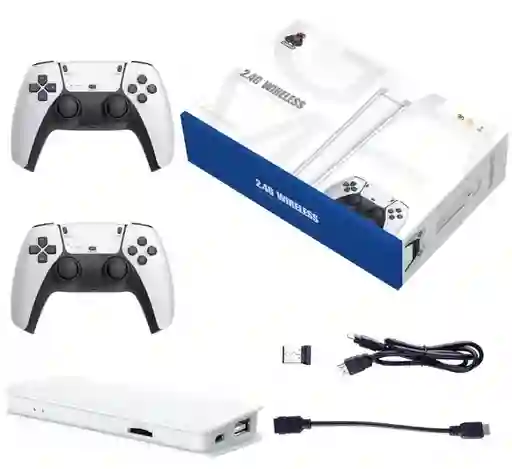 Consola De Video Juegos + 2 Controles De Juego Consola Retro M15 Game Stick 4k 2.4g Wireless