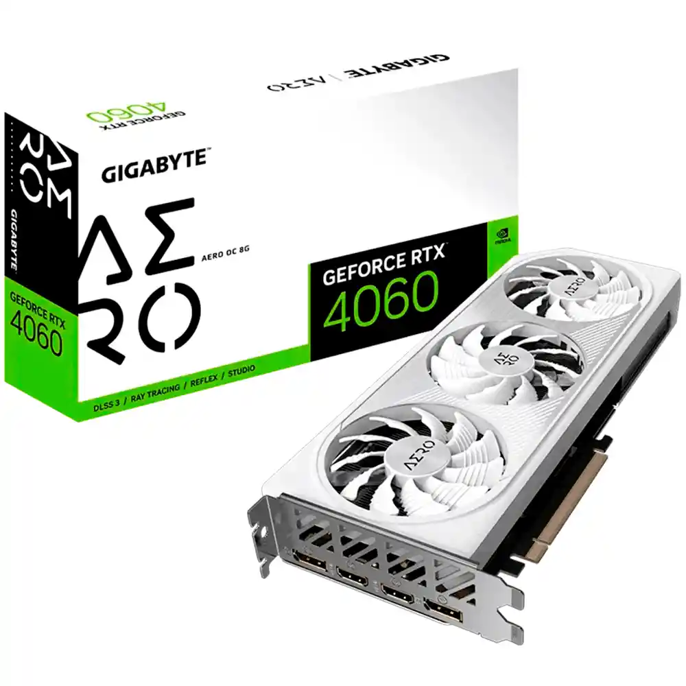 Tarjeta De Vídeo Gigabyte Aero Geforce Rtx 4060 Gddr6 Oc 8gb