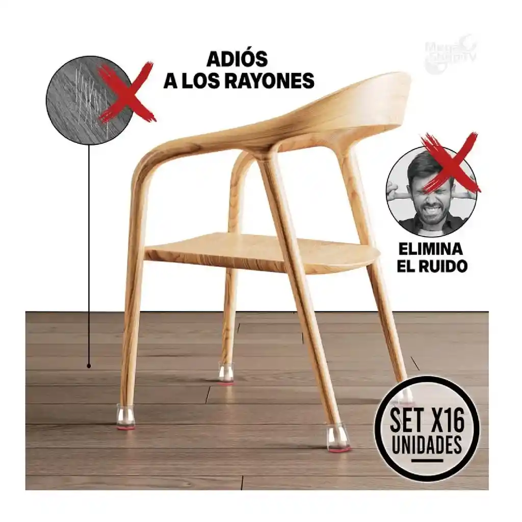 Set X8 Protectores En Silicona Para Patas De Sillas O Mueble Agregar A Favoritos