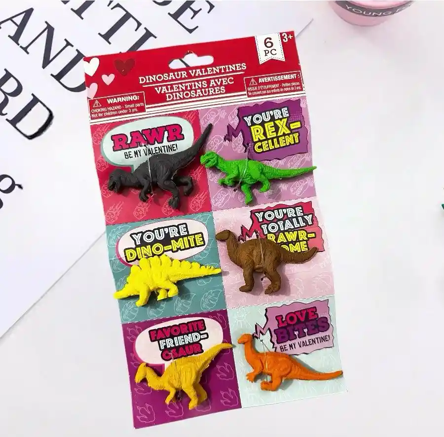 Borrador Dinosaurios San Valentin X6