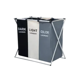 Cesta De Almacenamiento Con Triple Division Plegable