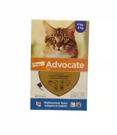 Advocate Antiparasitario Interno Y Externo Hasta 8kl