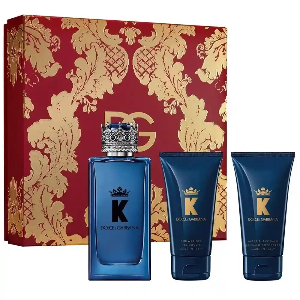 Estuche Dolce Gabbana K Eau De Parfum 100ml+shower Gel 50ml+after Shave Balm 50ml