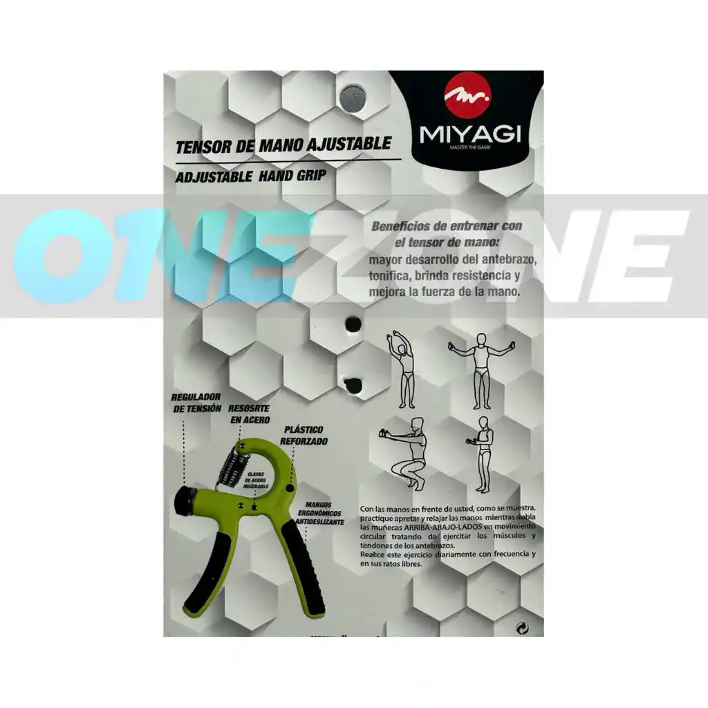 Agarre/ejercitador Training Miyagi Ajustable-m97029/verde