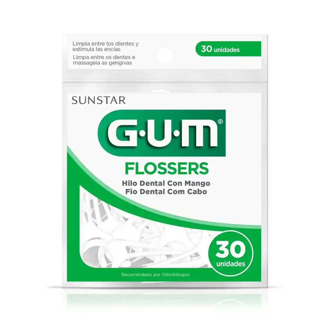 Flossers Gum Blacos Hilo Dental 30 Uds