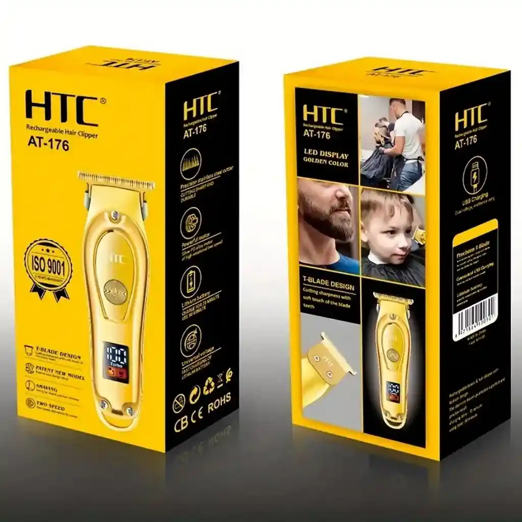 Maquina Peluqueria Cortadora De Pelo Htc At-176 Recargable