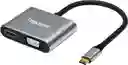 Usb C Hub Adapter 2 In 1, 4k, Hdmi, Vga