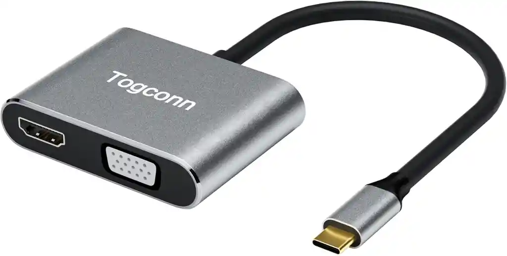 Usb C Hub Adapter 2 In 1, 4k, Hdmi, Vga