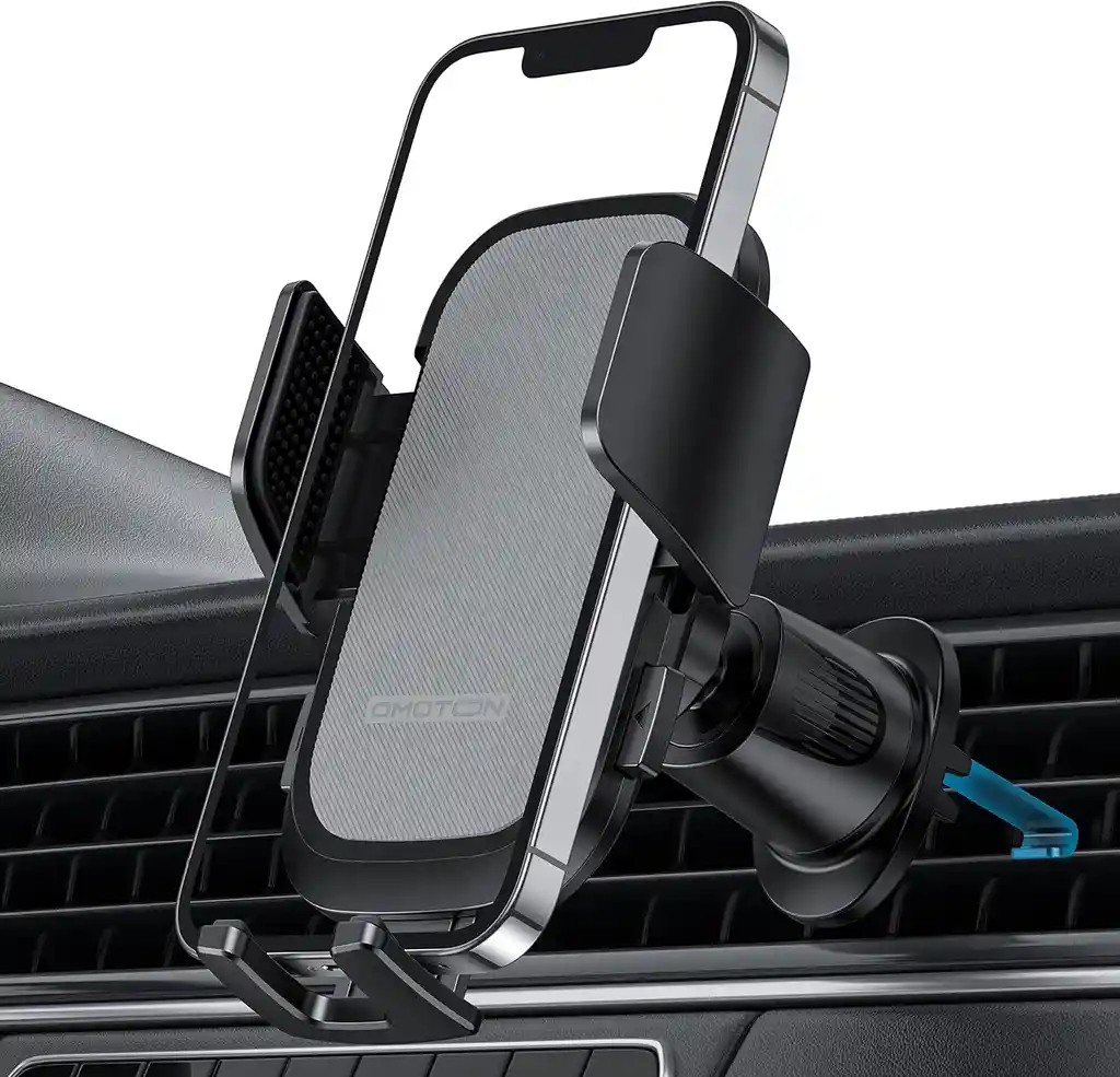 Soporte Carro Celular Rejilla Aire Gravedad Retractil 360º