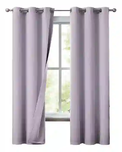 Cortinas Blackout 100% Casatua 2paños 140x220 Lino Doble Faz