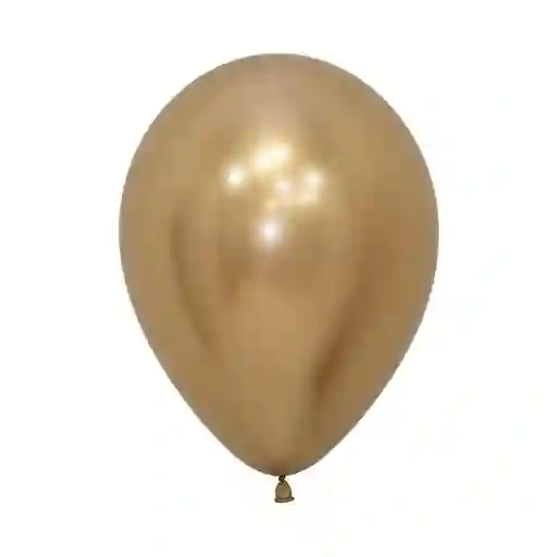 Globos Bombas R-12x12 Latex Redondo Reflex Dorado Marca Sempertex