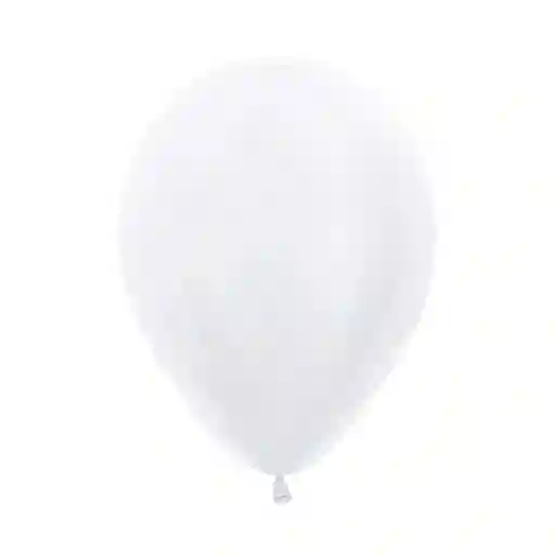 Globos Bombas Latex Redondo Fiesta R-12 X 12 Unidades Satin Metal Blanco Perlado Sempertex