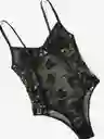 Bodie Bordado Tejido Body Lenceria Mujer Talla L