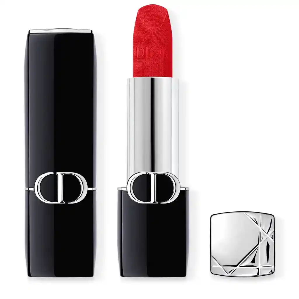 Labial Rouge Dior Confort Y Larga Duración-tratamiento Floral Hidratante 773 Bonheur Velvet