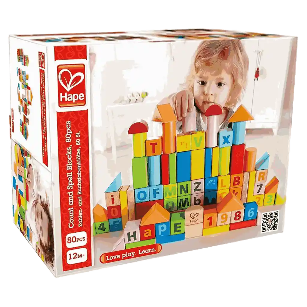 Bloques De Construcción Motricidad Hape 80 Piezas Niños