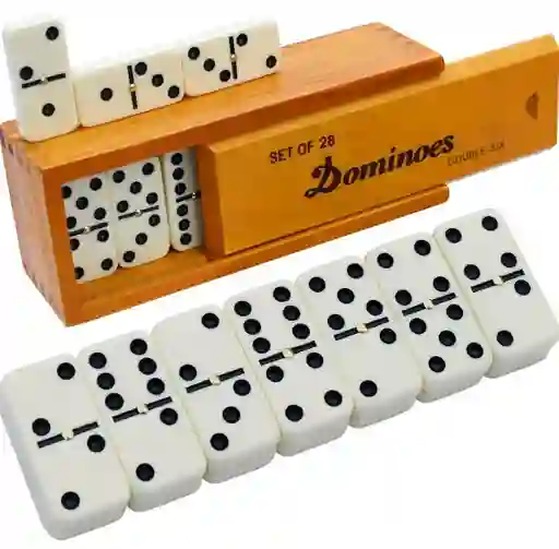 Domino Juego De Mesa De Madera Dominoes Double Six