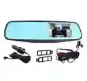 Espejo Carro Retrovisor Dvr Cámara D Reversa 4.3 Pulg 1080hd